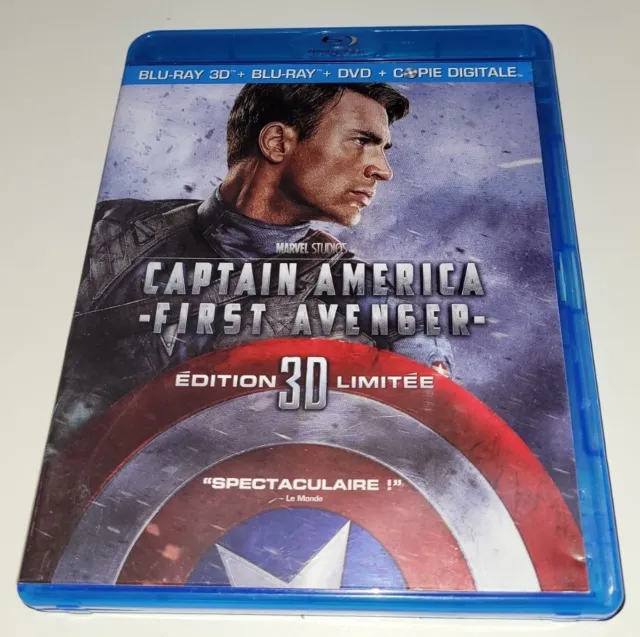 Blu-ray 3D+Blu-ray+DVD+Copie Digitale -Marvel-Captain America First Avenger