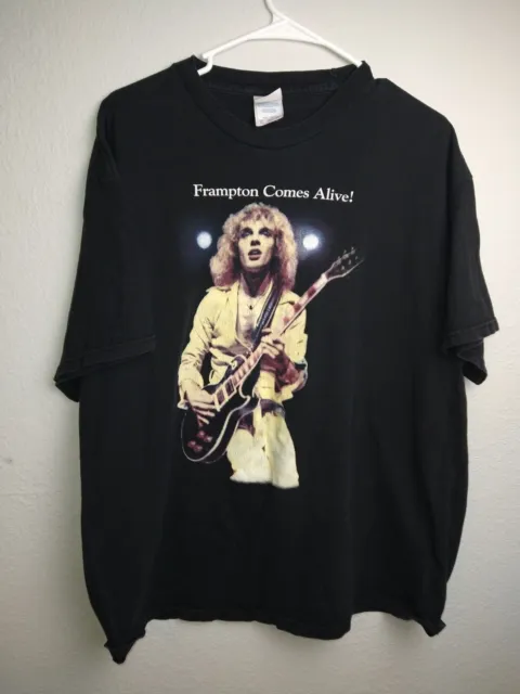 Vintage 90s Peter Frampton Comes Alive Band Tee Shirt Men’s XL Dated 1999