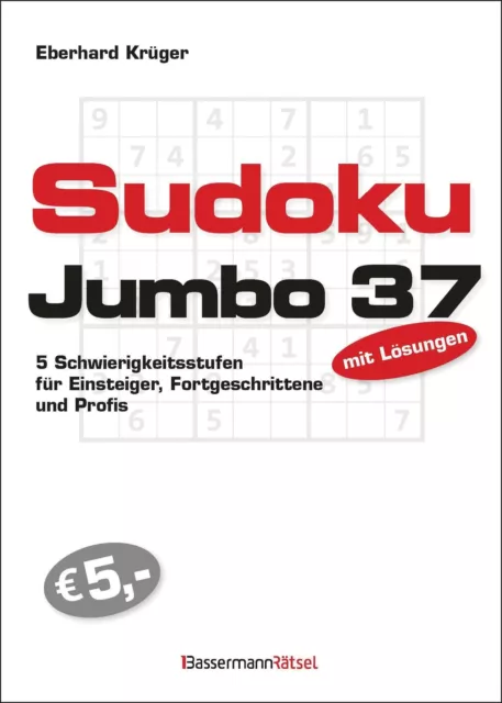 Sudokujumbo 37 Eberhard Krüger Taschenbuch 384 S. Deutsch 2024 Bassermann