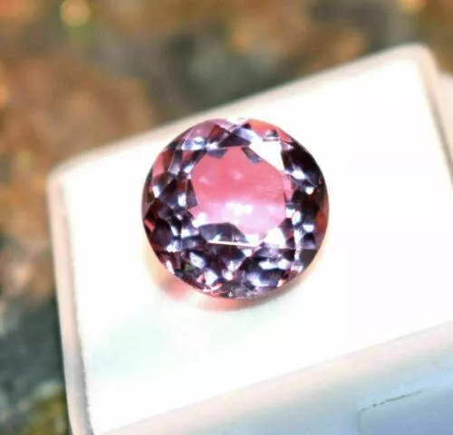 5.21 Ct Color Changing Natural Alexandrite Loose Gemstone Certified Round Shape.