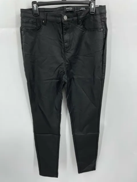 Simply Be Womens Size 14 Chloe High Waist Skinny Jeans in Black