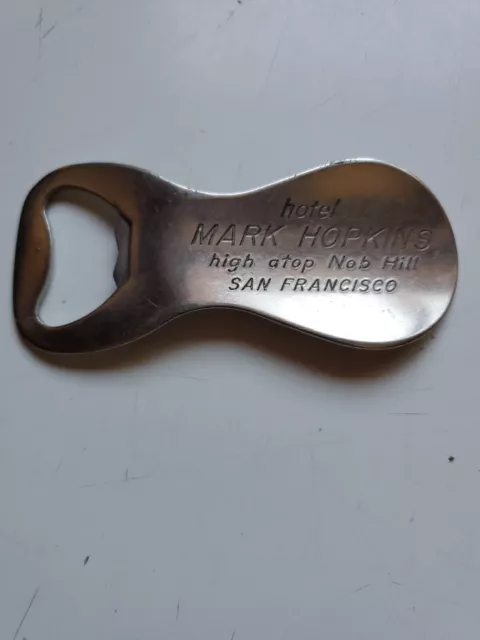 HOTEL MARK HOPKINS Vintage Bottle Opener Shoe Horn Nob Hill San Francisco 3.5"