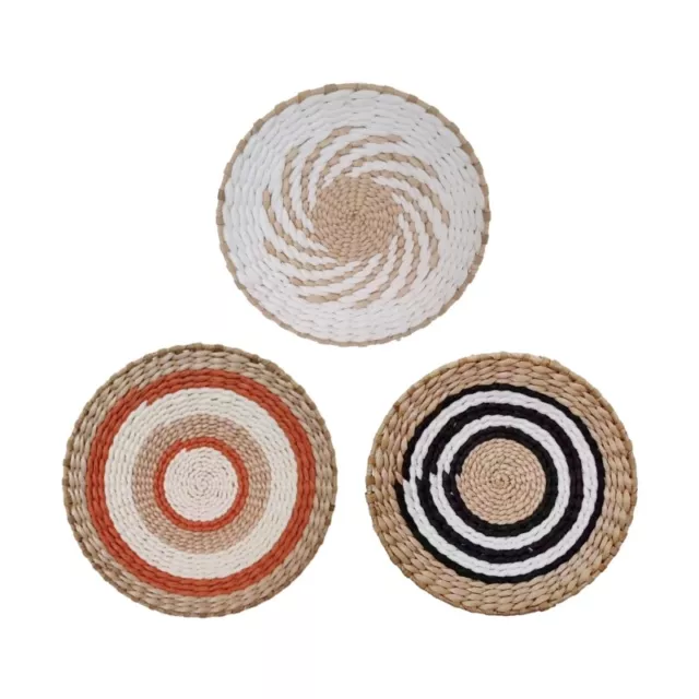 Moroccan Creative Combination Wall Plate Rattan Grass Weaving Dishes