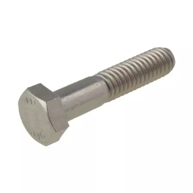 1/4" 5/16" 3/8" 1/2" UNC Imperial Coarse Hex Head Bolt Only Stainless A4-70 G316