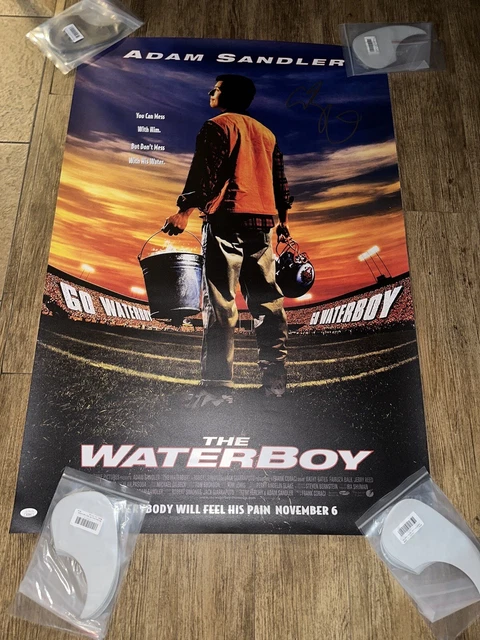 Adam Sandler Signed The Waterboy  Full Size 27X40 Movie Poster Jsa