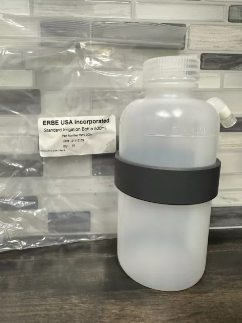 ERBE Endoscopy Irrigation Bottle 500ml, REF: 7910-3004, OEM & NEW