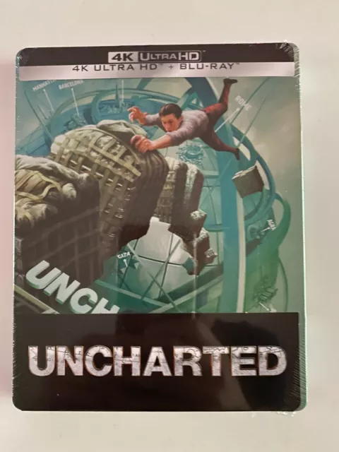 UNCHARTED le film en édition STEELBOOK 4K ultra HD + Blu-ray NEUF SOUS BLISTER