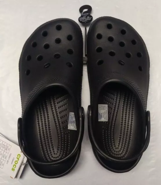 Crocs Classic Iconic Comfort Clog Sandals Men's | Black