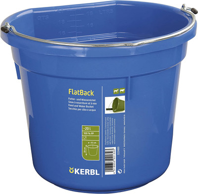Kerbl Grange Seau 12 Litre Couvercle Visserie Complète pour Récipient Support 