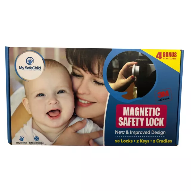 Invisible Magnetic Baby Child Locks Pet Proof Cupboard Door Drawer Safety Lock