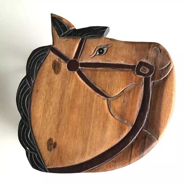 Childrens/Childs/Kids Wooden Stool - Horse (002)