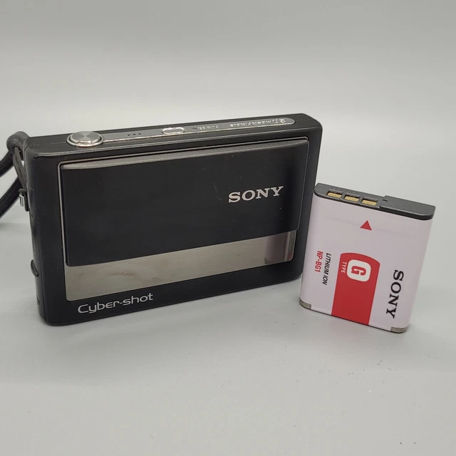 Sony Cybershot DSC-T20 8.1MP Compact Digital Camera Black Tested