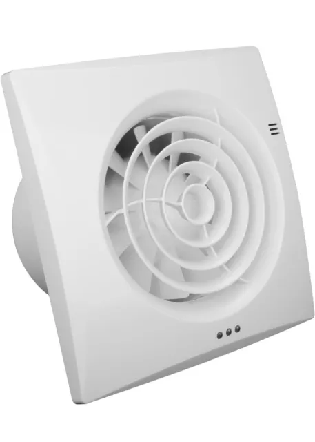 100mm Timer Environment friendly White Quiet Powerful Bathroom Extractor Fan 4