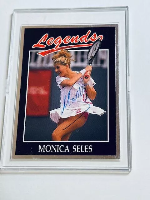 MONICA SELES Signed Legends Sports Memorabilia Card