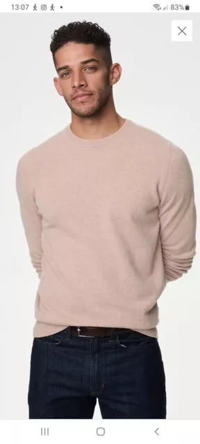 MENS V NECK CASHMERE Jumper Size Large From F F Tesco. 8.53 PicClick UK