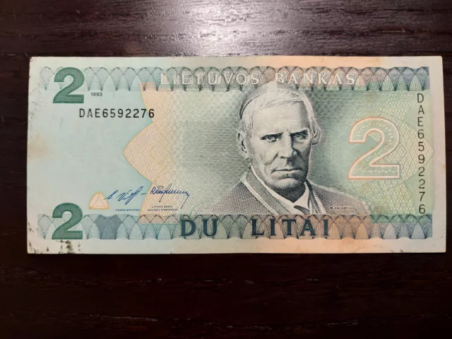 Lithuania 2 Litai 1993, P-54