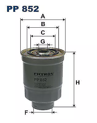 PP 852 FILTRON Fuel filter for ASIA MOTORS,BEDFORD,DAIHATSU,FORD,HYUNDAI,ISUZU,K