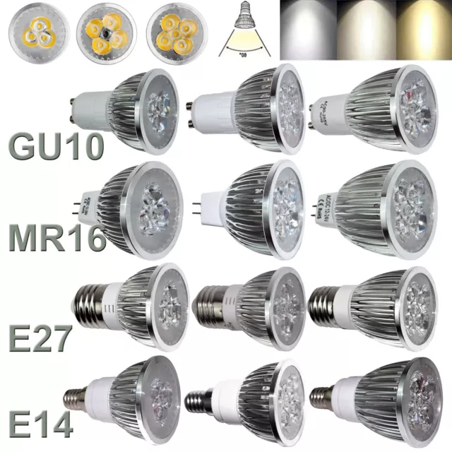 Dimmable LED Spotlight Bulbs MR16 GU10 E27 E14 9W 12W 15W 220V 240V Lamps