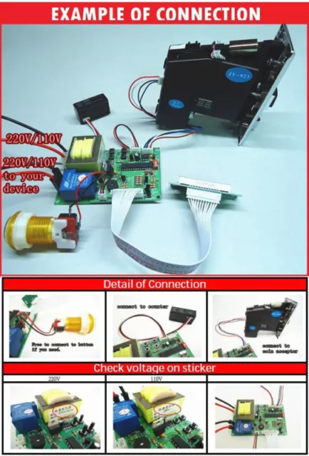 Arcade Vending Mech JY-16 110V coin operated Timer board Timer Control PCB