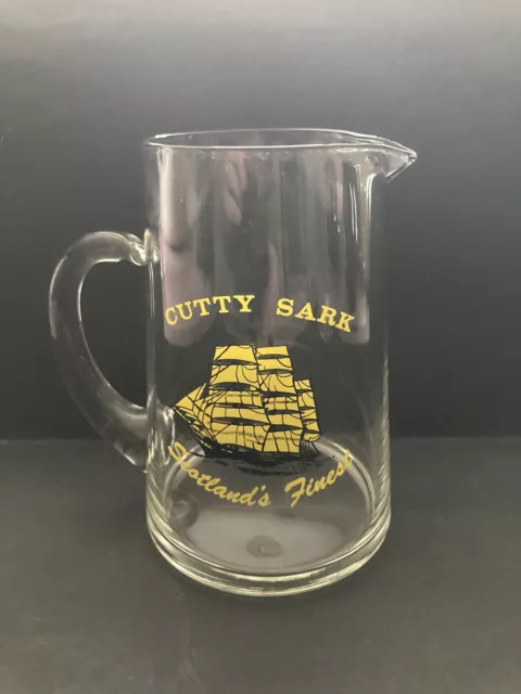 Cutty Sark Whiskey Cocktail Pitcher Mint Never Used Great Bar Collectible