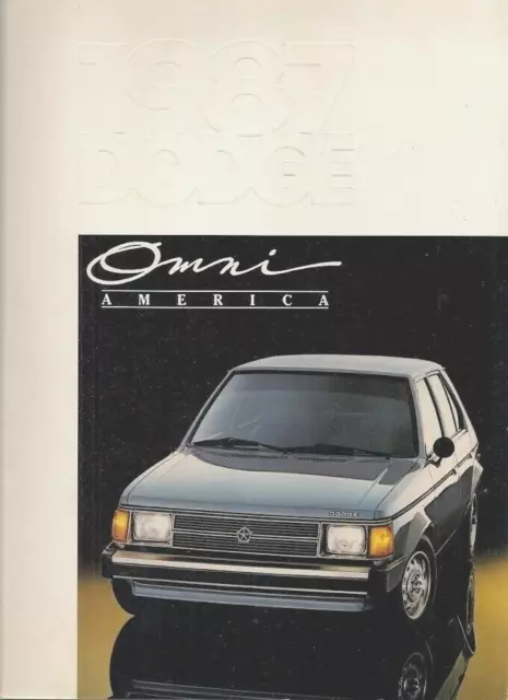 Dodge Omni America 1987 USA Market Sales Brochure