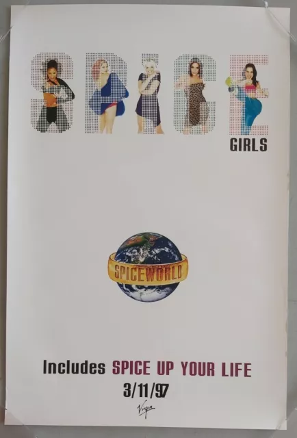 Spice Girls Spiceworld Original 1997  Promo Poster