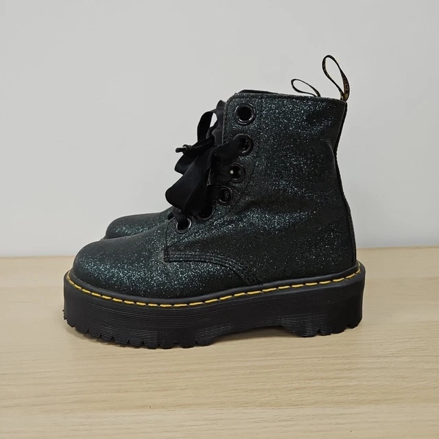Dr martens molly green glitter sale