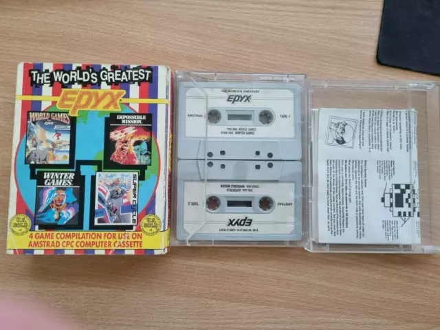 amstrad cpc 464 gamex4 Epyx see pictures for games titles World's Greatest