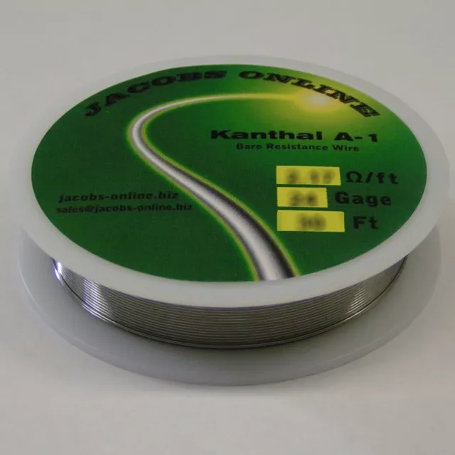 Kanthal A-1 (A1) resistance wire, 26 gauge, 30 feet