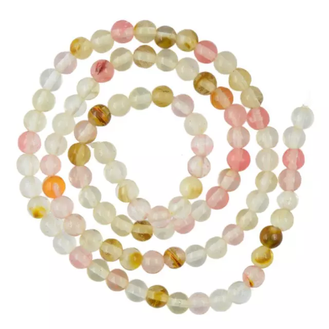 Watermelon Tourmaline Gemstone Loose Beads Charms 4mm Jewelry Making Findings