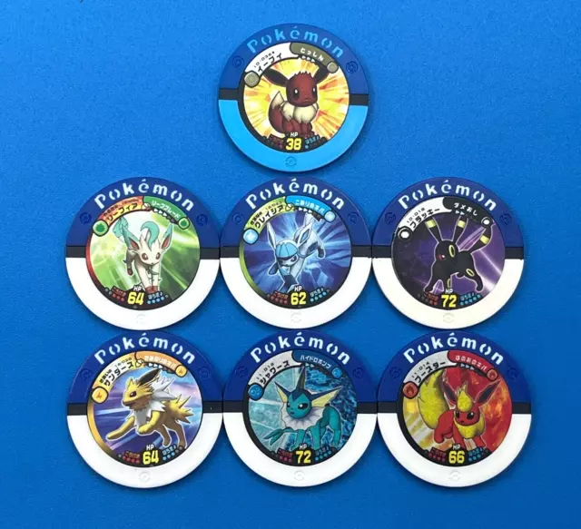 Lot 7 Eevee heros SET Flareon Jolteon Umbreon Espeon Pokémon Coin Battrio  JP