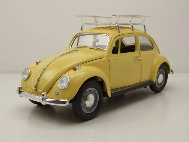 VW Coccinelle Camping 1967 Jaune Maquette de Voiture 1:18 Lucky Die Cast