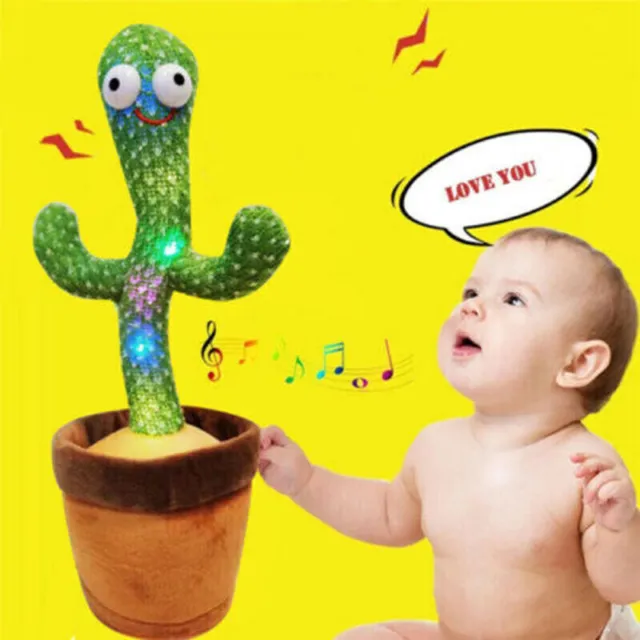 Singing Dancing Cactus Repeat What You Say Talking Cactus Toy for Children Adult
