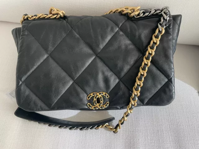 100% AUTHENTIC CHANEL Quilted 23 Full Flap CC Lambskin Chain Shoulder Bag  $4,675.00 - PicClick