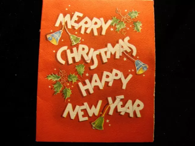 Vintage "May Your Christmas Be Merry!!" Christmas Greeting Card