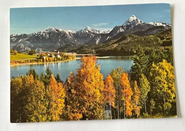 Weissensee im Ostallgäu , Ansichtskarte 1987 gelaufen