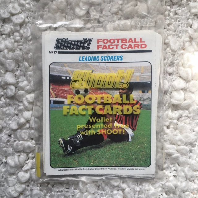 SHOOT! MAGAZINE 1984 Football Fact Cards Complete Set 120 in Original