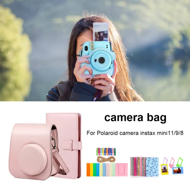 MY# 5 in 1 Camera Accessories Bundle for Fujifilm Instax Mini 11/9/8 (Pink)