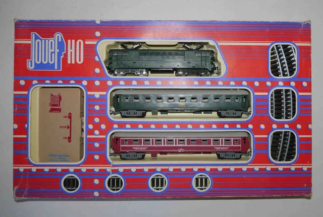 Coffret Jouef 7518 HO - Locomotrice BB9201 Et 2 Wagons, Train électrique Analogique (occasion)