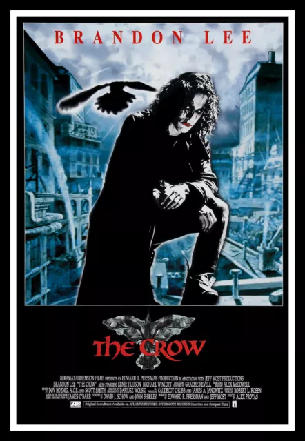 The Crow Brandon Lee Alt Movie Poster Print & Unframed Canvas Prints