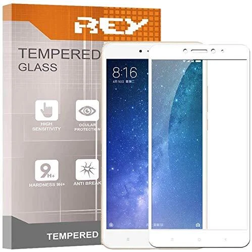 REY Pack 2x Pellicola Salvaschermo 3D In Vetro Temperato Per Xiaomi Mi Max E Mi Max 2 - Copertura Totale 9H - 3