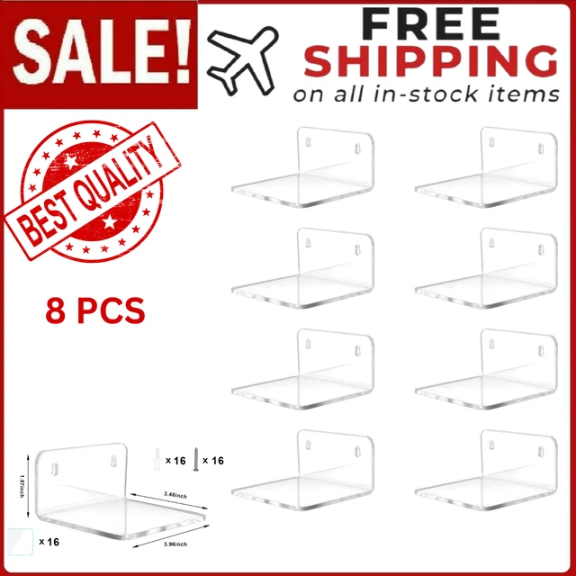 Acrylic Small Shelf Mini Floating Wall Shelf Wall Mounted Shelf For Photos
