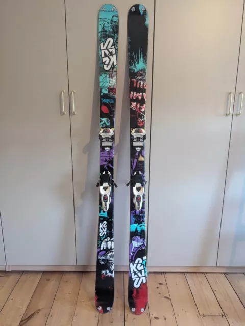 K2 Domain Twintip Park  Skis 174cm With Marker Griffon Bindings