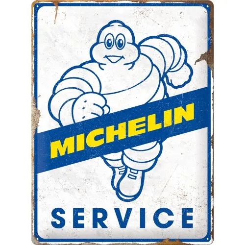Michelin Blechschild 40 cm Service Reifen Tyres Männchen Bibendum