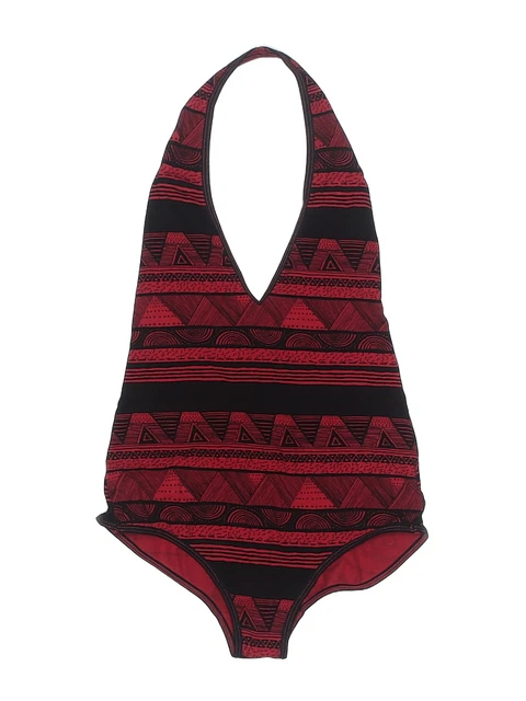 American Apparel Women Red Bodysuit M