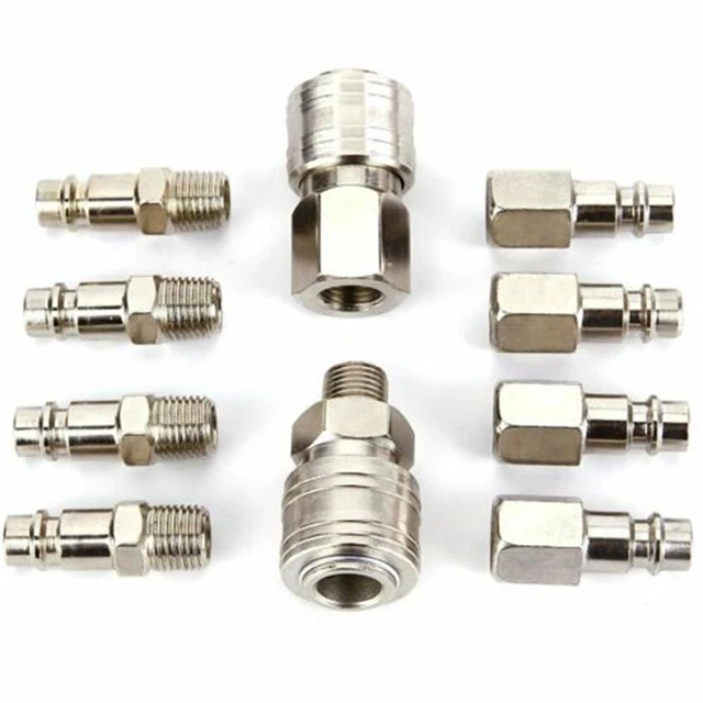 Distributeur D'air Comprimé Double Sortie Avec Raccords Nickelés - Pour Atelier, Compresseur
