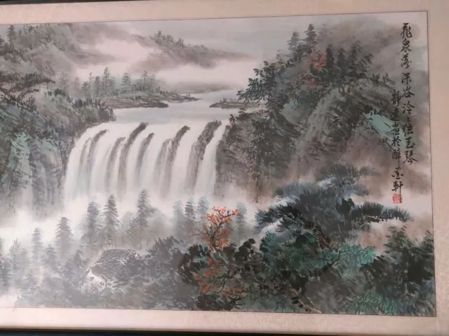 Chinesische Landschaftsmalerei Wasserfall Tuschemalerei?