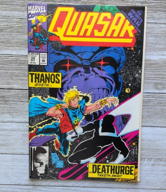 Quasar #39 1992 Thanos App Infinity War Crossover!