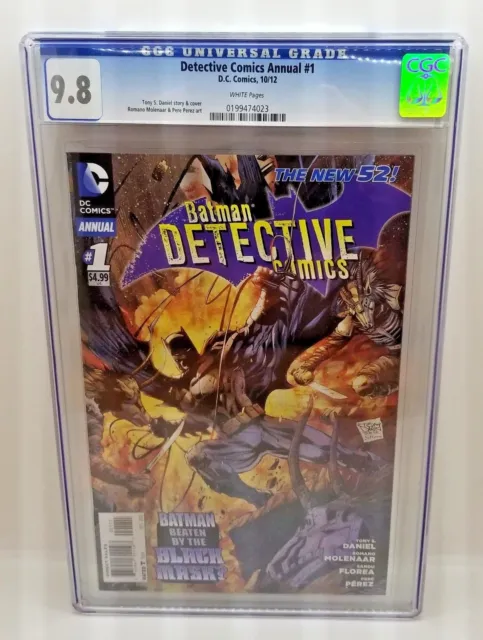 BATMAN DETECTIVE COMICS ANNUAL 1 - CGC Grade 9.8 White Pages - DC Comics New 52
