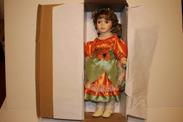 Heritage Signature Collection Porcelain Doll #34855 Heide Harvest Doll